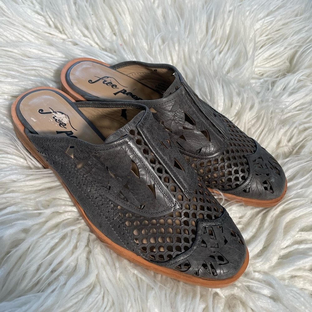 Free People Mules Paramount Leather Slip on size 38.5
